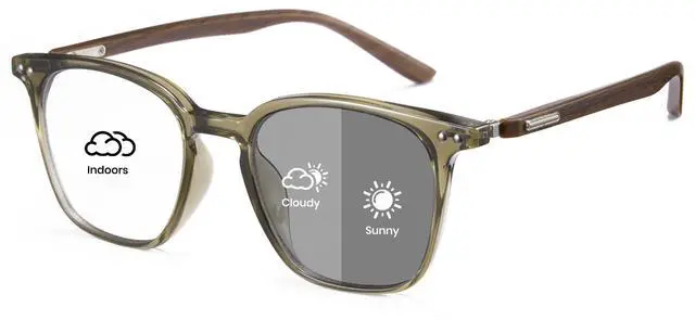 Main image of Cyxus Photochromic Glasses for Women Men UV Protection with Blue Light Blocking8287i31 Green