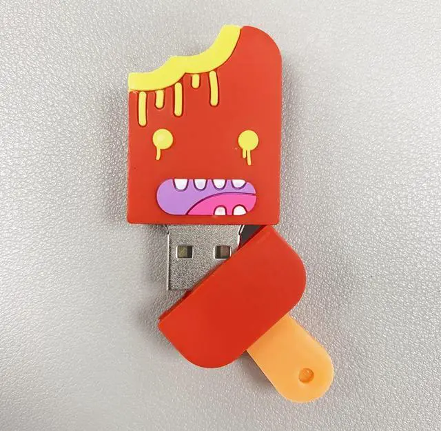 Alt view image 3 of 5 - BorlterClamp USB Flash Drive Pack of 3 Pcs (32GB x 3), Cute Popsicle-Shaped USB Drive Thumb Drive Memory Stick for External Data Storage