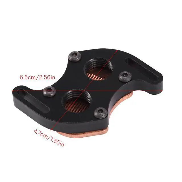Alt view image 2 of 5 - FOSA South Bridge Water Cooling Block for PC Computer 4.4-5.8CM, Mini South Bridge Cooler Kit, Red Copper Base, Great Cooling, 43x31x10CM, Desktop Compatible