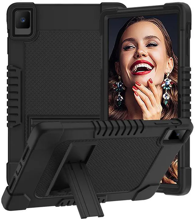 Main image of Hoibon Case for TCL Tab 10L Gen 3 8193A/for TCL TAB 10L LTE Gen 3 8194A/for TCL TAB 10 Gen 2 Model 8496G1 Heavy Duty Case&Kickstand Case for TCL Tab 10L 10L LTE/TECLAST T40 Air T40HD (Black)