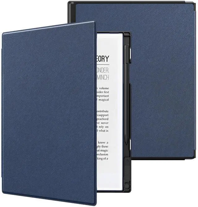 Main image of TiMOVO Case Compatible for Remarkable 2 Tablet, Slim Lightweight Stand Hard Back Shell Protective Cover with Pen Holder Compatible with Remarkable 2 Paper Tablet 10.3" 2020 Released, Dark Blue