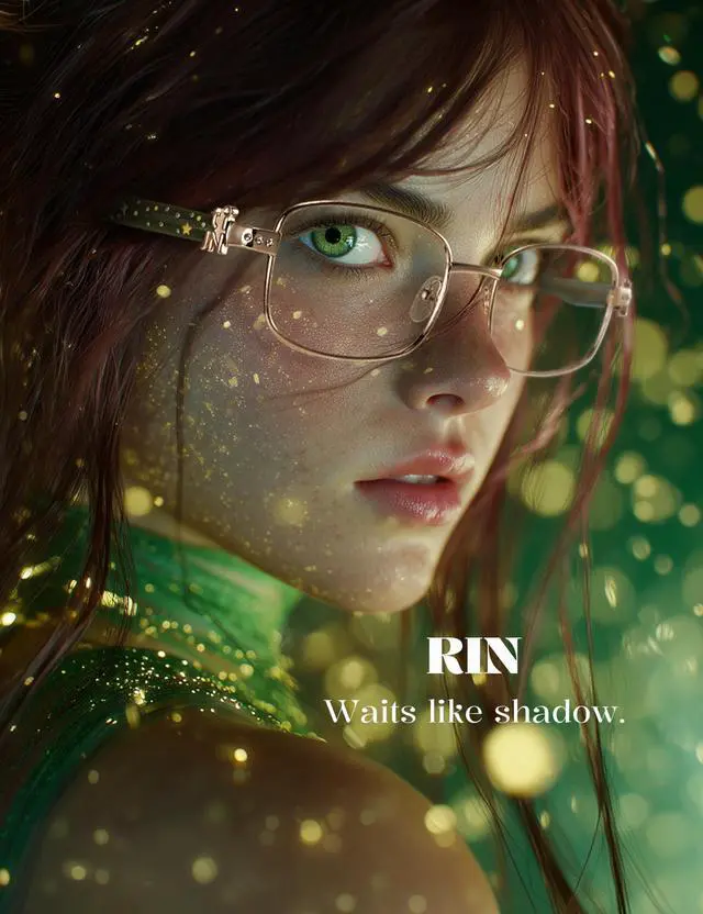 Alt view image 2 of 5 - TIJN Blue Light Blocking Glasses for Woman Men, Square Acetate Metal Frame Eye Glasses for Cosplay & Anime Girl, Rin