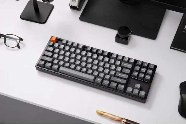 Alt view image 2 of 5 - Keychron K8 Max QMK Wireless Custom Mechanical Keyboard, TKL 80% Layout Bluetooth/2.4G/USB-C Programmable, RGB Backlit Hot Swappable Super Red Switch NKRO for Mac/Windows/Linux