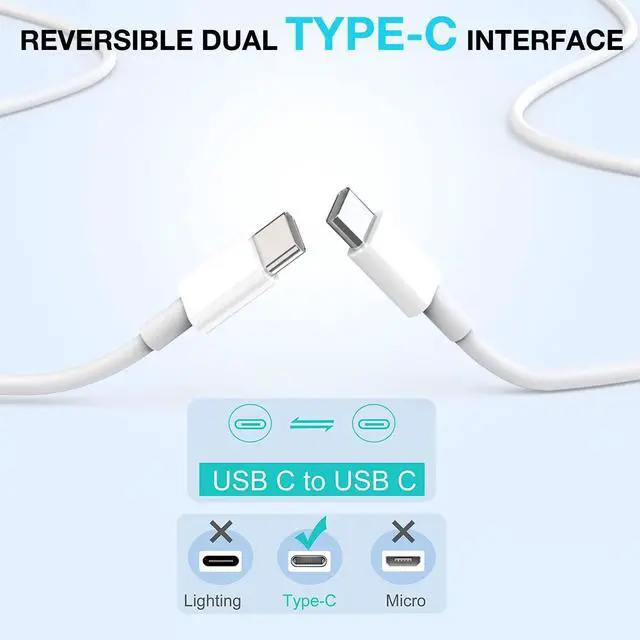 Alt view image 4 of 5 - Fast Charging for iPhone 17 16 15 Charger,2Pack 20W USBC Wall Charger Travel Plug Block Phone 16e Charging Cable for iPhone 17 Air/17 Pro/17 Pro Max/16 Pro/16 Pro Max/16 Plus/15/15 Pro/15 Pro Max/iPad