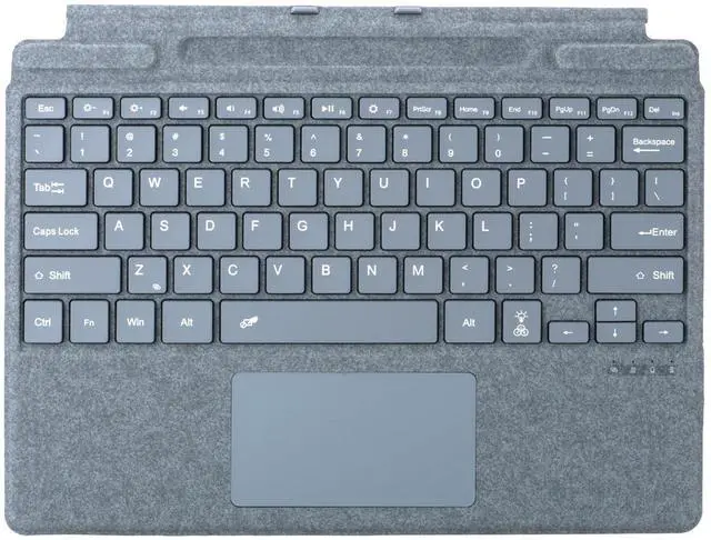 Main image of Zoof Keyboard for Microsoft Surface Pro Copilot+ (11th Edition) / Pro 11 / Pro 10 / Pro 9 / Pro 8 / Pro X, 13 inch, Detachable Type Cover with Touchpad, 7-Color Backlit & Pen Holder (Ice Blue)