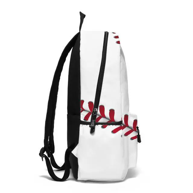 Alt view image 5 of 5 - ROVOZAR Baseball School Backpack for Boys Bookbag, 17 Inch Baseball Backpack for School, Kids Baseballs Sports Theme Laptop Back Pack for School Travel Hiking Camping