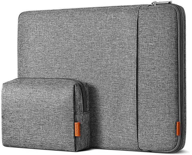 Main image of Inateck 360° Protective Laptop Bag with Accessory Bag, Compatible with 15-inch MacBook Air M4 M3 M2 2023-2025, Gray