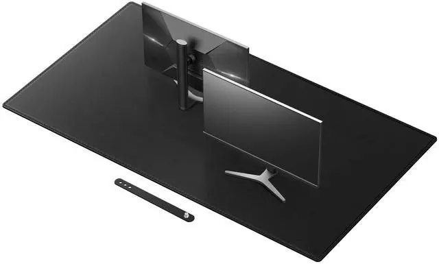 Main image of Cacoy 63x31.5 Inch Extra Large Desk Mat, PU Leather Desk Blotter Pad Protector, XXL Gaming Keyboard Mouse Pad for Computer, Waterproof Office Table Cover, Leather Desktop Mat for Home & Work, Black