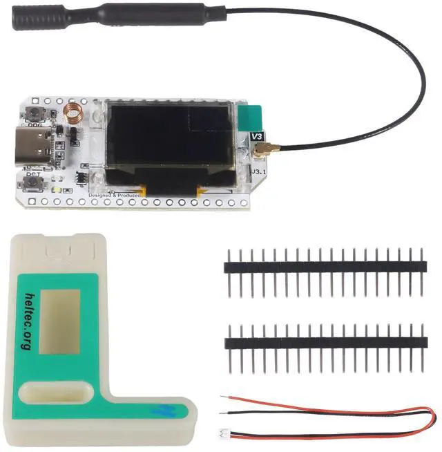 Main image of ESP32 LoRa V3 LoRa32 OLED Development Board 0.96inch OLED Display CP2102 915MHz Antenna Transceiver and Protective Case for Lora Board Compatible with Arduino ESP8266 NodeMCU IOT Smart Home