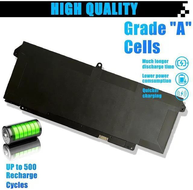 Alt view image 5 of 5 - AOMKA 63Wh 7FMXV Laptop Battery Replacement for Dell Latitude 5320 7320 Latitude 7420 7520 Series TN2GY 0TN2GY 9JM71 4M1JN 1PP63 727CG HDGJ8 MHR4G CN-0727CG CN-0TN2GY 15.2V 3941mAh 4-Cells