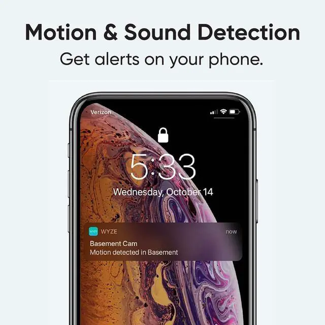 Alt view image 4 of 5 - Cam v3 w 128GB SD Card, 1080p Plug-in Smart Security Camera, Color Night Vision, Motion Detection, 2-Way Audio, Compatible with Alexa, Google Assistant, Indoor/Outdoor, Wired, Black