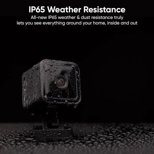 Alt view image 5 of 5 - Cam v3 w 128GB SD Card, 1080p Plug-in Smart Security Camera, Color Night Vision, Motion Detection, 2-Way Audio, Compatible with Alexa, Google Assistant, Indoor/Outdoor, Wired, Black