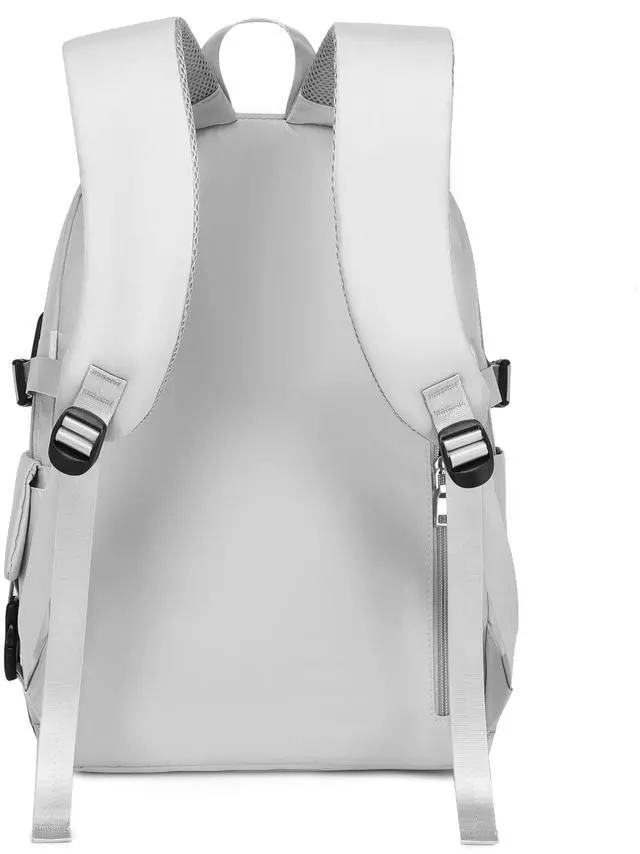 Alt view image 4 of 5 - Acmebon Girl Roomy Fashion Laptop Backpack Set Casual Daypack Set for Women Grey