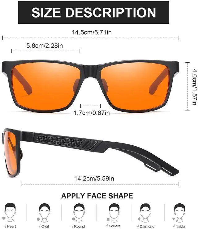 Alt view image 2 of 5 - Okany Blue Light Blocking Glasses for Women Men ESports Computer Gaming Glasses Lightweight Al-Mg Metal Anti Eyestrain UV400 Lens Eye Protection Powerful Professional Screen Filter Eyeglasses