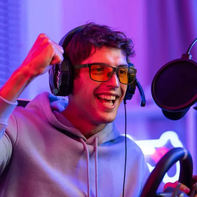 Alt view image 5 of 5 - Okany Blue Light Blocking Glasses for Women Men ESports Computer Gaming Glasses Lightweight Al-Mg Metal Anti Eyestrain UV400 Lens Eye Protection Powerful Professional Screen Filter Eyeglasses