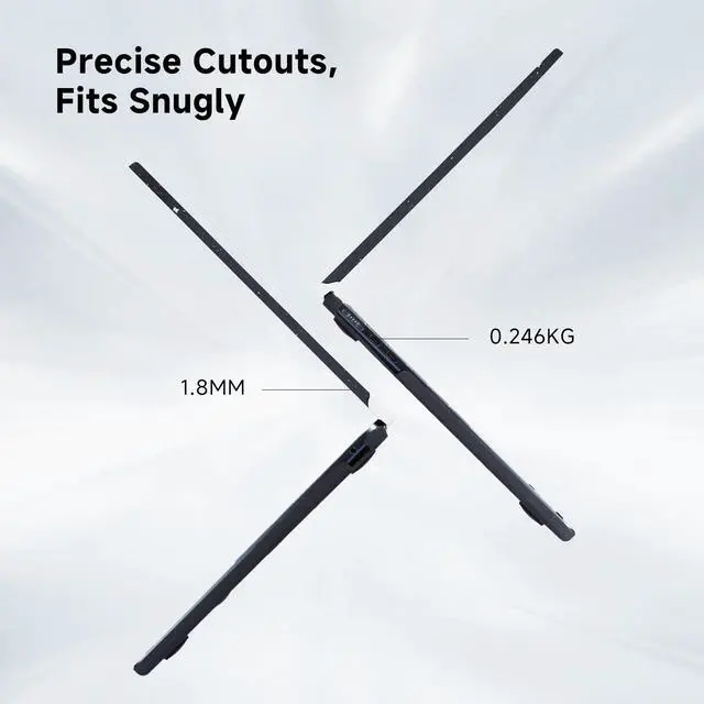 Alt view image 3 of 5 - Funut for MacBook Pro 14 inch Case 2025-2021 M4 M3 M2 M1 A3112 A3185 A3401 A2918 A2992 A2779 A2442, Plastic Hard Shell Case +Keyboard Cover for MacBook Pro 14", Astronaut