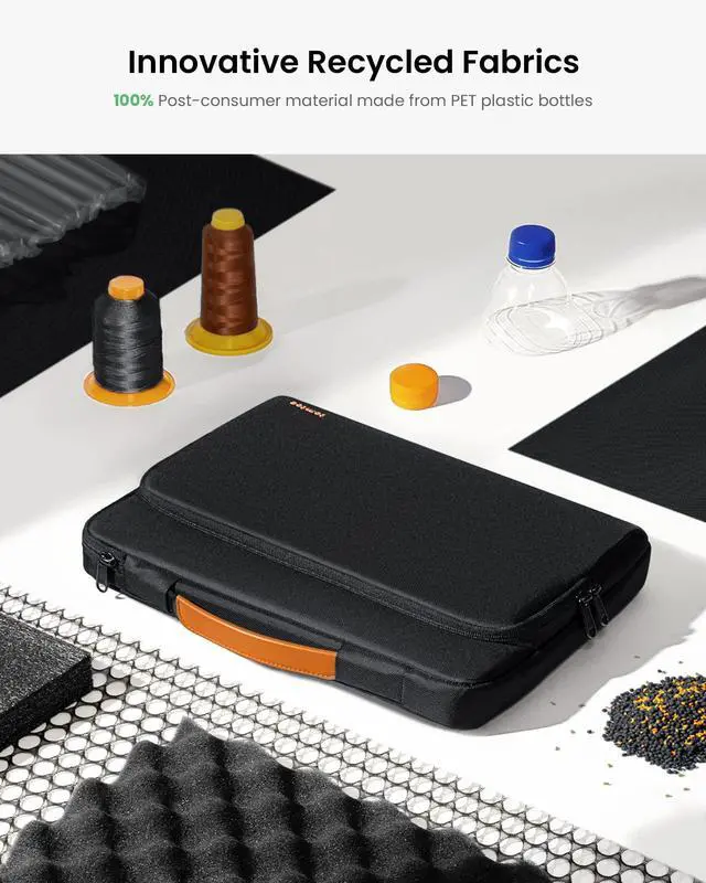 Alt view image 4 of 5 - tomtoc 360 Protective Laptop Carrying Case compatible with 14-inch MacBook Pro M4/M3/M2/M1 Pro/Max 2024-2021, 12.9-13 Inch iPad Pro/Air, Water-Resistant MacBook Accessory Bag Sleeve