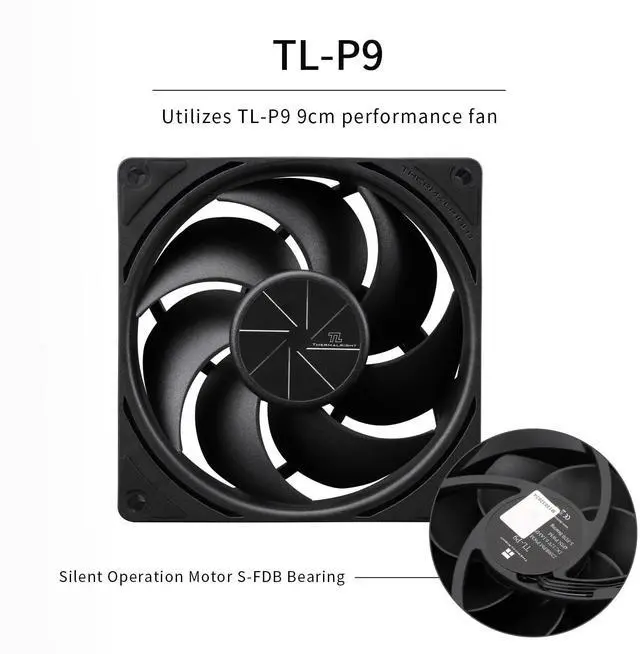 Alt view image 2 of 5 - Thermalrlght Peerless Assassin 90 SE Black Dual-Towers CPU Cooler, with Aluminum Heatsink Cooling,High Perfommance PC Radiator, 110mm Tall,Intel 1700/115X/1200/1851;AMD:AM4/ AM5 for Desktop Cooler