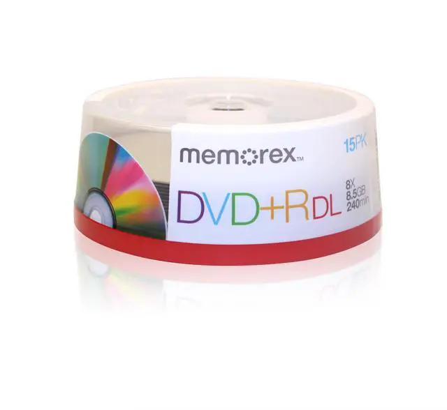 Main image of Memorex 8.5GB 8X Double Layer DVD+R (15pk Spindle)