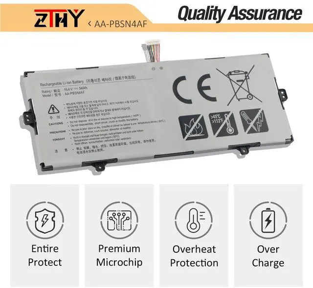 Alt view image 5 of 5 - AA-PBSN4AF Battery Replacement for Samsung NP930SBE NT930SBE Galaxy Book Flex Alpha NP730QCJ NP730QDA NP930SBE-K01CN NP930SBE-K01US NP930SBE-K02CN NT930SBE-K38 NP730QDA-KA1US NP730QCJ-K01US 15.4V 54Wh