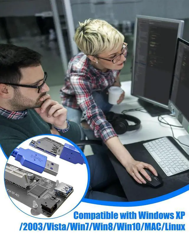 Alt view image 5 of 5 - PCIe to PCI Adapter with USB 3.0 Cable Compatible with Audio Interfaces Video Capture Cards Industrial Devices, Dual/Single Slot Converter for Legacy PCI Cards