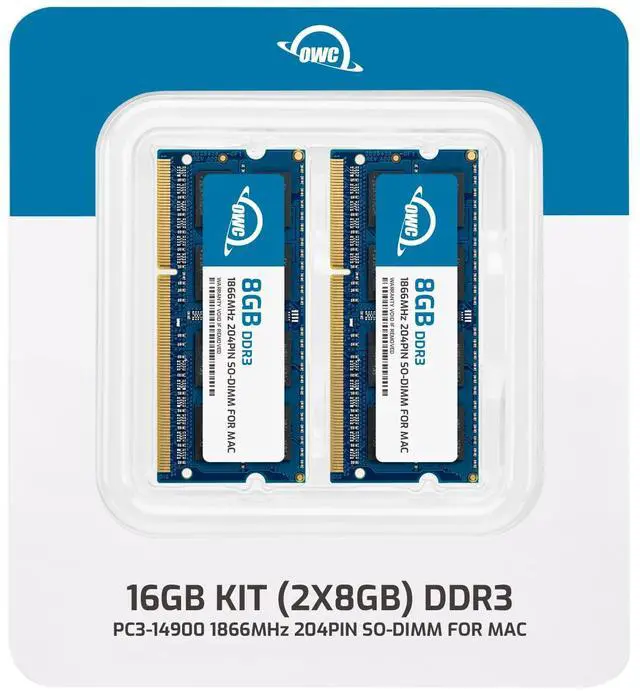 Alt view image 2 of 5 - OWC 16GB (2 x 8GB) PC14900 DDR3 1866MHz SO-DIMMs Memory RAM Upgrade Compatible with 2015 (Late) iMac 27 w/Retina 5K Models and Compatible PCs (OWC1867DDR3S16P)
