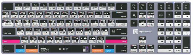 Alt view image 2 of 5 - Logickeyboard Wireless Backlit 'Titan' Film-Maker Keyboard  Combo-Designed for Both Adobe Premiere Pro & After Effects on Mac  p/n LKB-AEPP-TM-US