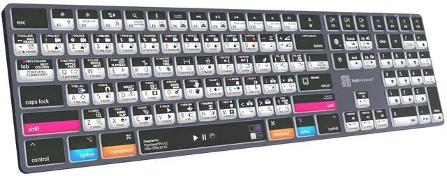 Alt view image 3 of 5 - Logickeyboard Wireless Backlit 'Titan' Film-Maker Keyboard  Combo-Designed for Both Adobe Premiere Pro & After Effects on Mac  p/n LKB-AEPP-TM-US