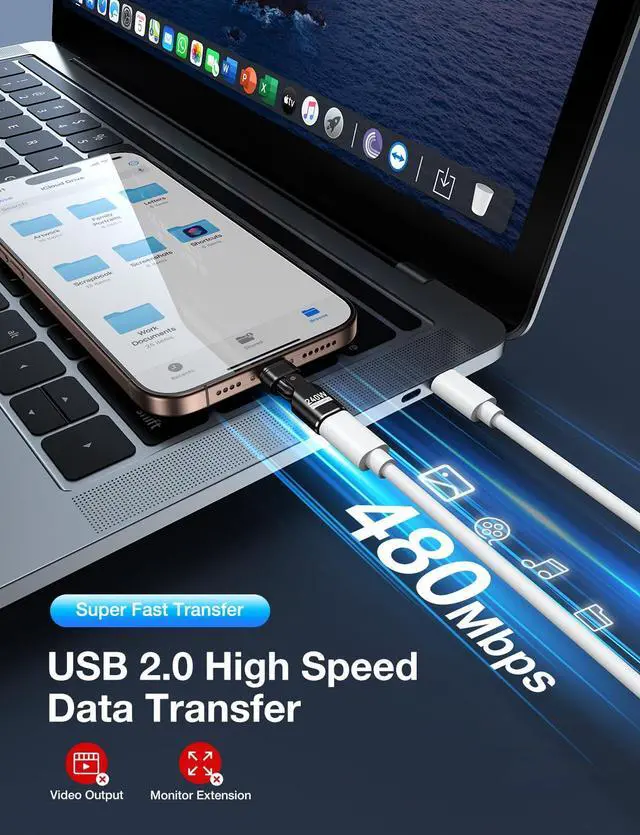 Alt view image 5 of 5 - AUFU 16PIN 240W USB C Magnetic Adapter(3Pack)/180° Rotation USB C Right Angle Adapter/90 Degree C Adapters/Type C Magnetic for 1Phone 16/15/Ma-Book/1Pad Series, Samsung Galaxy, Google Pixel, Laptop