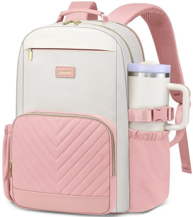 Main image of Laptop Backpack for Women Bookbag: 15.6 inch Work School Backpacks with Pouch Pocket for Large Capacity Cup & USB Charger College Book Bag Travel Business Nurse Teacher Bookbags Anti-theft Back Pack