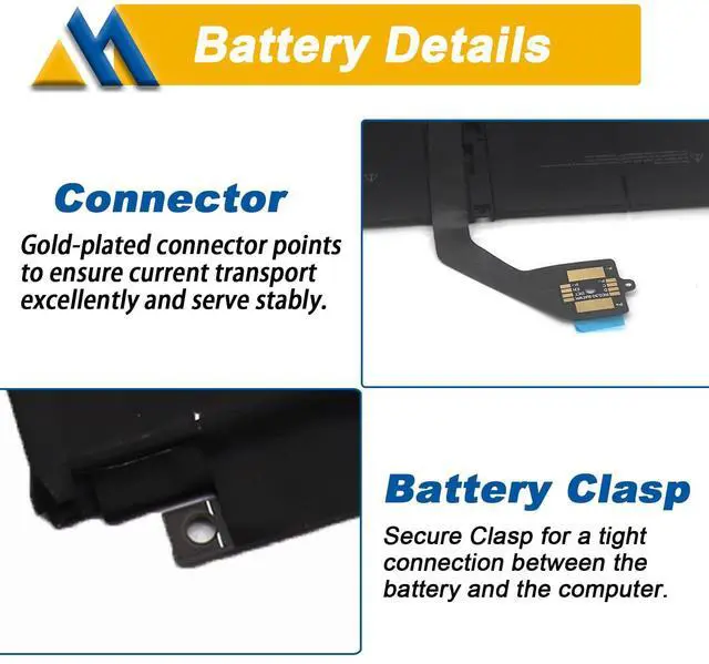 Alt view image 4 of 5 - Mobik G3HTA057H Laptop Battery Replacement for Surface Laptop 3 4 1867 1868 1950 7.58V 6-Cell