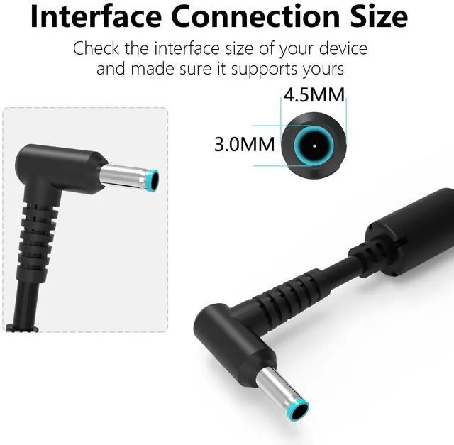 Alt view image 2 of 5 - 150W Laptop Charger Fit for HP ZBook 15 16 17 15U 15V G3 G4 G5 G6 G7 G8 Mobile workstations HP Studio G3 G4 G5 G6 G7 G8 OMEN Pavilion Victus 15 17 Gaming Laptop