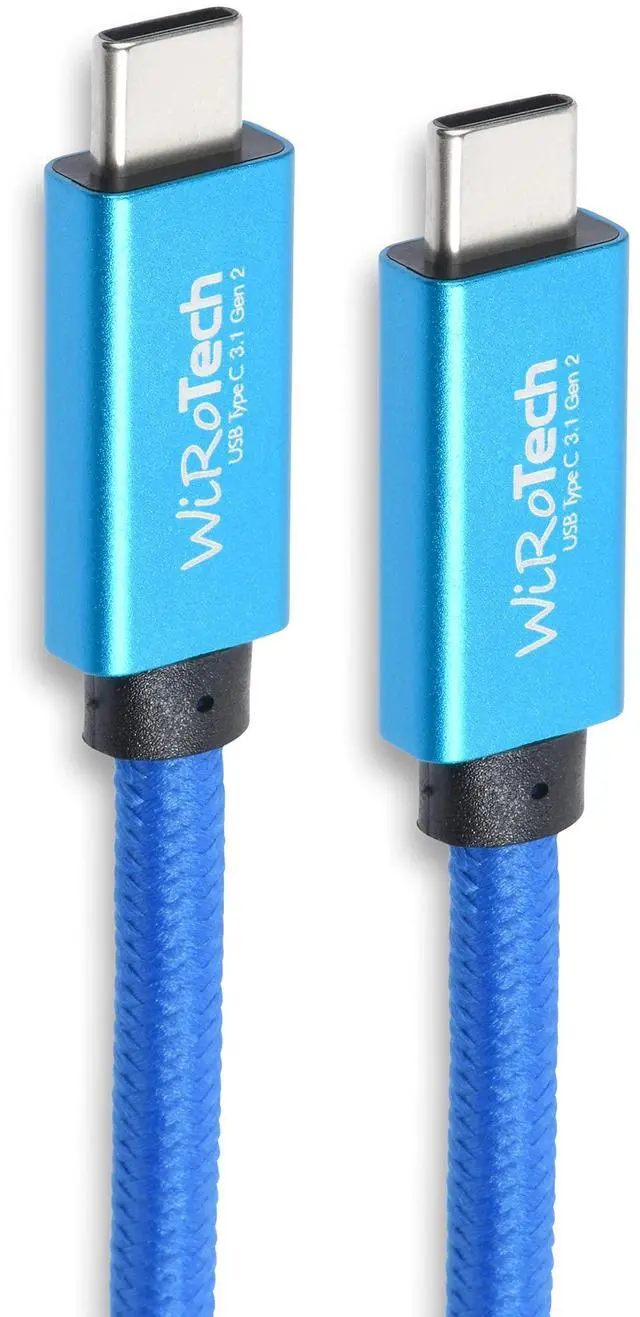 Alt view image 3 of 4 - WiRoTech Samsung Galaxy S22 Compatible Charging Cable, USB C 3.1 Gen2 10Gbps, Samsung S21 S20 Note, Meta Quest 2, Compatible with MacBook iPad and PC (Blue, 10 Feet)