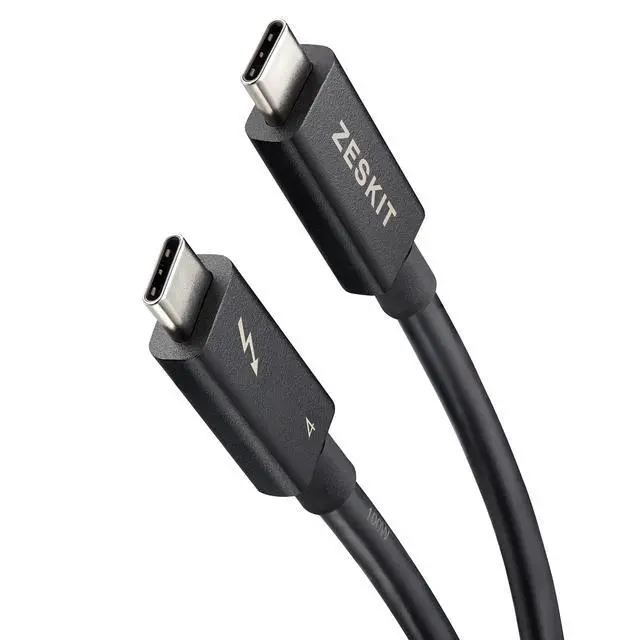 Alt view image 2 of 4 - Zeskit Certified Thunderbolt 4 Cable 40Gbps 100W Passive 0.5m