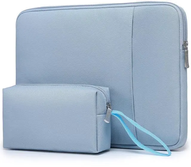 Main image of HYZUO 13.3-14 Inch Laptop Sleeve Bag Set for MacBook Pro 14 M4/M3/M2/M1, MacBook Air/Pro 13.3, 13.5"/13.8" Surface Book/Laptop, Notebook Case for 13.3" HP Dell Lenovo Asus Acer, Pale Blue
