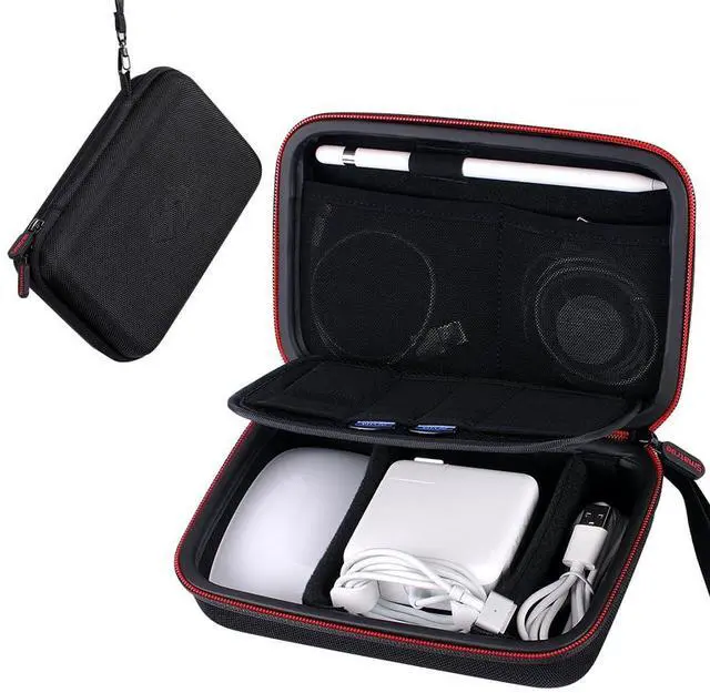 Main image of Smatree Hard Case Compatible for Apple14&16inch MacBook Pro's Pencil,Magic Mouse,Magsafe Power Adapter,BeatsX, Monster Magnetic Charging Cable,Travel MacBook Pro Accessories Organizer Bag,Black