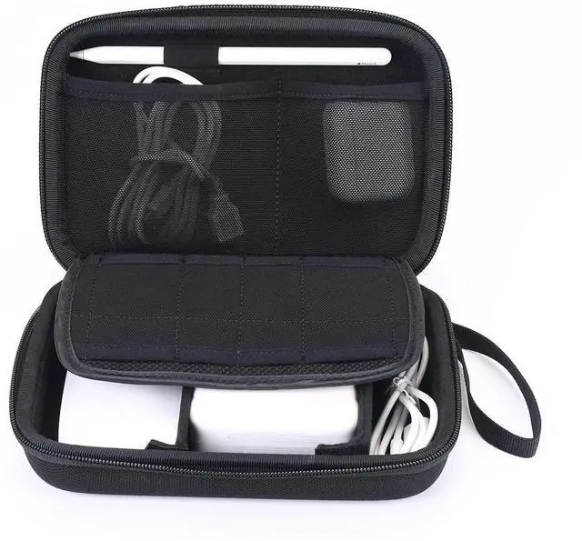 Alt view image 2 of 5 - Smatree Hard Case Compatible for Apple14&16inch MacBook Pro's Pencil,Magic Mouse,Magsafe Power Adapter,BeatsX, Monster Magnetic Charging Cable,Travel MacBook Pro Accessories Organizer Bag,Black