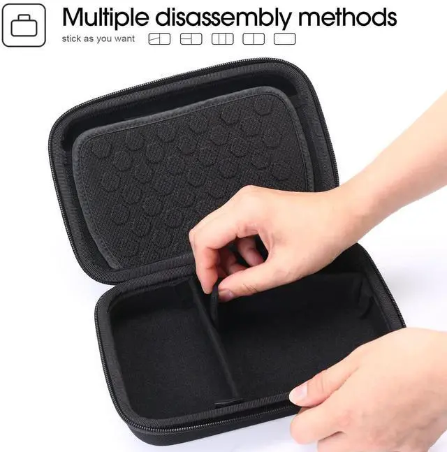 Alt view image 3 of 5 - Smatree Hard Case Compatible for Apple14&16inch MacBook Pro's Pencil,Magic Mouse,Magsafe Power Adapter,BeatsX, Monster Magnetic Charging Cable,Travel MacBook Pro Accessories Organizer Bag,Black