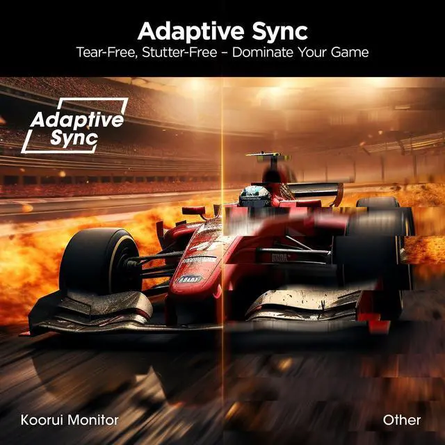 Alt view image 3 of 4 - KOORUI 24.5 Inch Gaming Monitor, 1ms, 320Hz Monitor, HDR400, 95% DCI-P3, IPS Display, Adaptive Sync Compatible, Tilt Vertical Height Adjustable, VESA Mount 75x75mm, HDMI & DisplayPor,G2511E