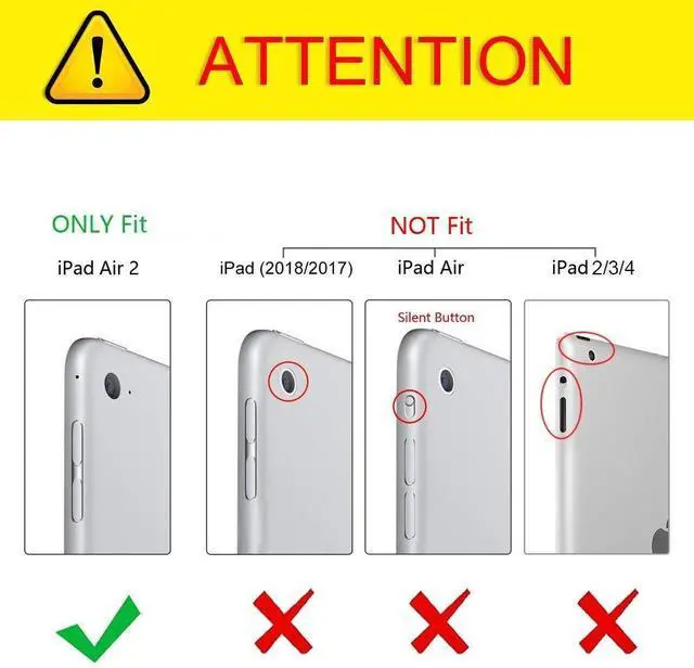 Alt view image 2 of 5 - BENTOBEN Case for iPad Air 2, Hybrid Shockproof Cases with Kickstand Rugged Triple-Layer Shock Resistant Drop Proof Protective Tablet Cover for iPad Air 2 (A1566 A1567) 2014 Released, Purple/Green