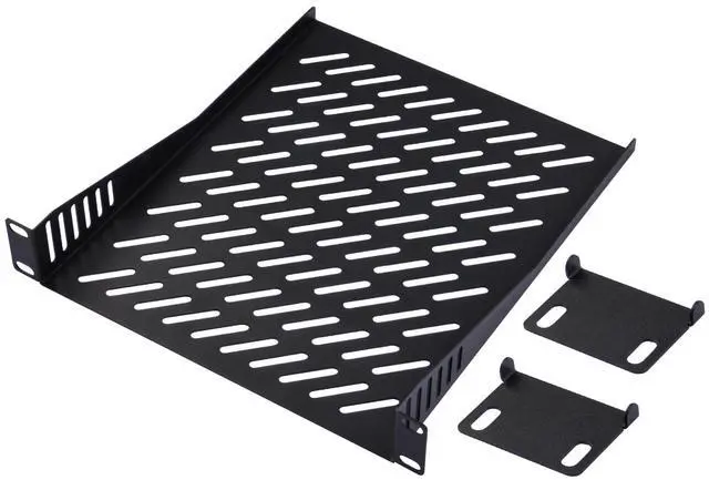 Main image of GeeekPi DeskPi RackMate T2 Accessories 10 inch 1U Rack Shelf, 1U Server Rack Shelf Vented Rack Mount Cantilever Tray for DeskPi Rackmate T2 Network Cabinet