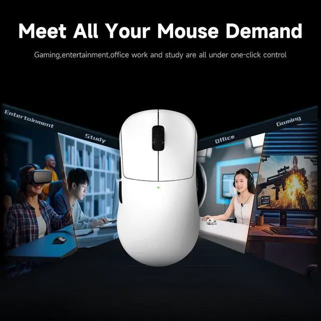 Alt view image 5 of 5 - RAWM ES21 Wireless Gaming Mouse, 54g Ultra-Lightweight, PAW 3395 Optical Sensor with 26000 DPI, 6 Programmable Buttons, Gaming Mice for PC/Laptop/Mac
