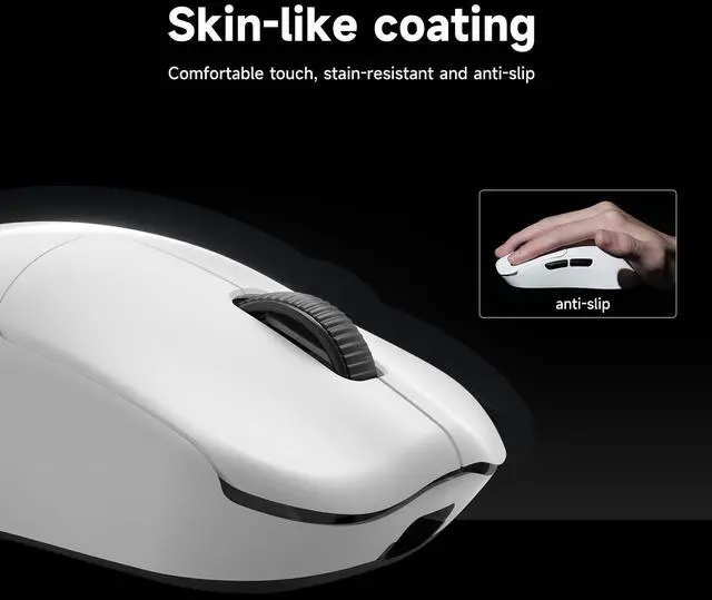 Alt view image 4 of 5 - RAWM ES21 Wireless Gaming Mouse, 54g Ultra-Lightweight, PAW 3395 Optical Sensor with 26000 DPI, 6 Programmable Buttons, Gaming Mice for PC/Laptop/Mac
