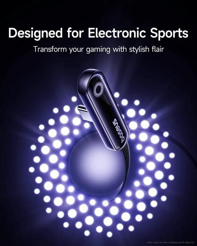 Alt view image 3 of 5 - Baseus USB C Cable, 100W 5A Fast Charging USB C to USB C Cable, Right Angle USB C Charger Cable USB C Cable, 2-Pack 3.3ft 100W 5A Fast Charging USB C to USB C Cable