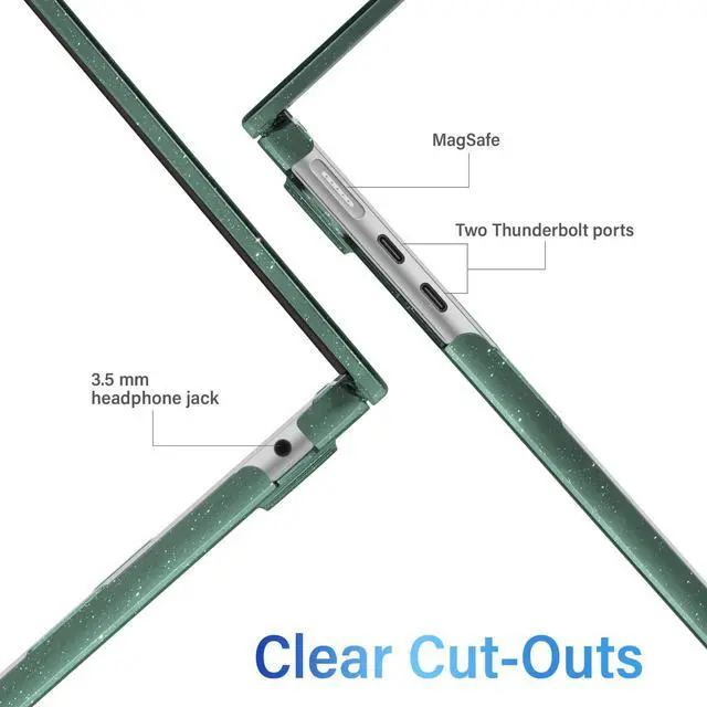 Alt view image 5 of 5 - IBENZER Compatible with 2025 2024 2023 2022 MacBook Air 13 inch Case M4 A3240 M3 A3113 M2 A2681, Hardshell Case & KeyboardCover & ScreenFilm for Mac Air 13.6, Star MTGN, KK-S-MTGN+2