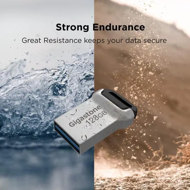 Alt view image 5 of 5 - GIGASTONE 128GB Nano Flash Drive (5 Pack) Z90 USB 3.2 Gen 1, 120MB/s Ultra Fast, Super Lightweight, Mini Fit Robust Metal Design, Data Storage, Backup for PC/Mac/TV/Car, USB 2.0/3.0/3.1 Compatible