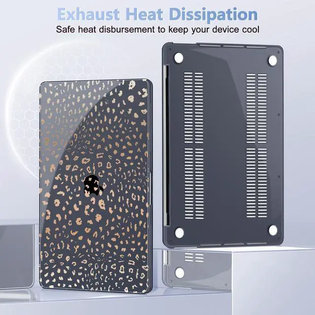 Alt view image 5 of 5 - May Chen for MacBook Pro 16 inch A2141 2020 2019 Release, Screen Protector & Keyboard Cover Plastic Soft-Touch Case for MacBook Pro 16-inch with Touch Bar & Touch ID - Leopard Print