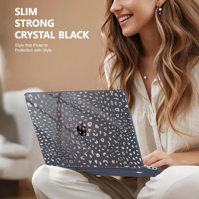 Alt view image 4 of 5 - May Chen for MacBook Pro 16 inch A2141 2020 2019 Release, Screen Protector & Keyboard Cover Plastic Soft-Touch Case for MacBook Pro 16-inch with Touch Bar & Touch ID - Leopard Print