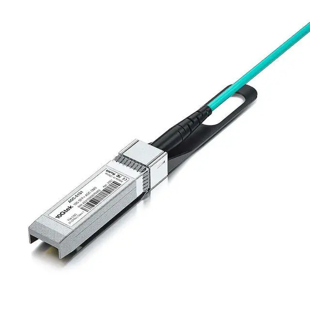 Alt view image 4 of 4 - 10Gtek 10G SFP+ AOC Cable - 10GbE SFP+ to SFP+ Active Optical Fiber Cable, OM3 MMF Direct-Attach Fiber Assemblies with SFP+ connectors for Cisco SFP-10G-AOC7M, Ubiquiti UniFi, 7-Meter, 2-Pack