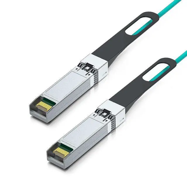Alt view image 3 of 4 - 10Gtek 10G SFP+ AOC Cable - 10GbE SFP+ to SFP+ Active Optical Fiber Cable, OM3 MMF Direct-Attach Fiber Assemblies with SFP+ connectors for Cisco SFP-10G-AOC7M, Ubiquiti UniFi, 7-Meter, 2-Pack